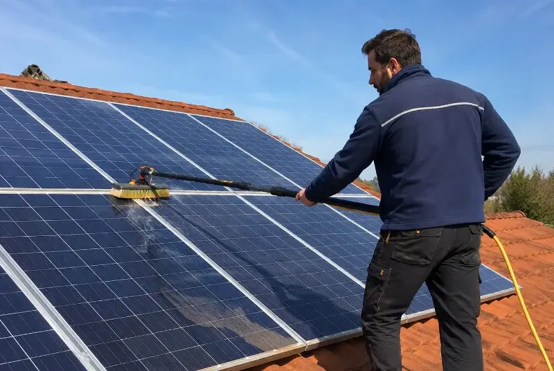 Nettoyage et entretien de panneaux solaires à Chessenaz